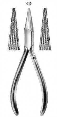 Techniektang vlak spits geribbeld 13cm HSL 478-13
