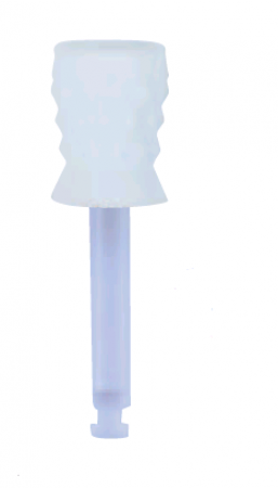 Premium Plus polijst cupjes wit met plastic schacht 100st