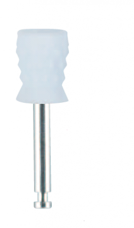 Premium Plus polijst cupjes wit met metalen schacht 100st