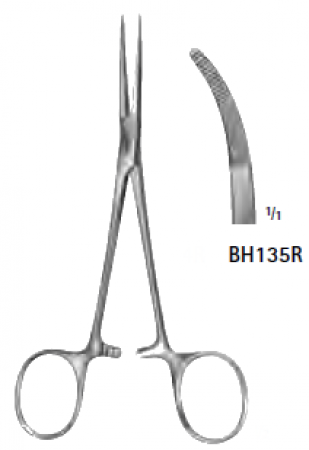Aesculap arterieklem BH135R gebogen