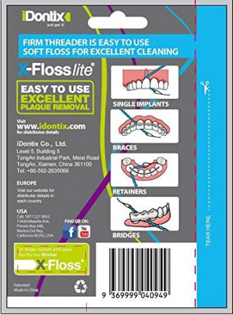 x-floss lite  30 st  blauw