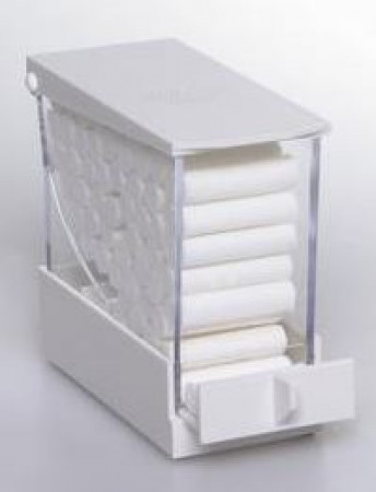 Lunamat wattenrollen dispenser wit