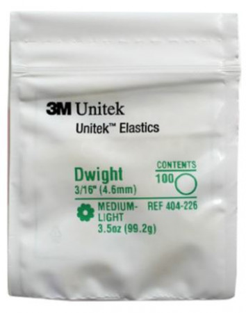 Unitek Elastiek Dwight 3/16" (Ø 4.6 mm) Medium-Light 3000 st.