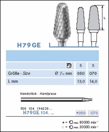 Hardstaalfrais H79GE