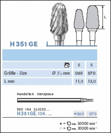 Hardstaalfrais H351GE