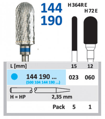 Horico hardmetaalfrees HP 144-190 maat 023