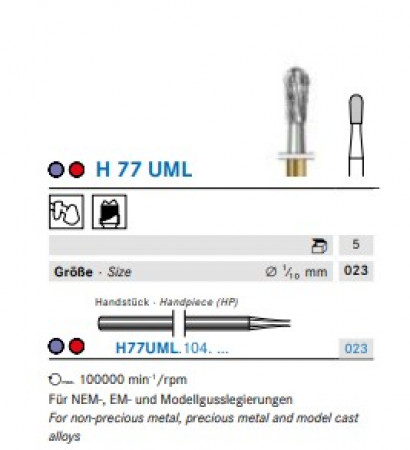 komet hm frais h77uml-023 hp linksd 5st