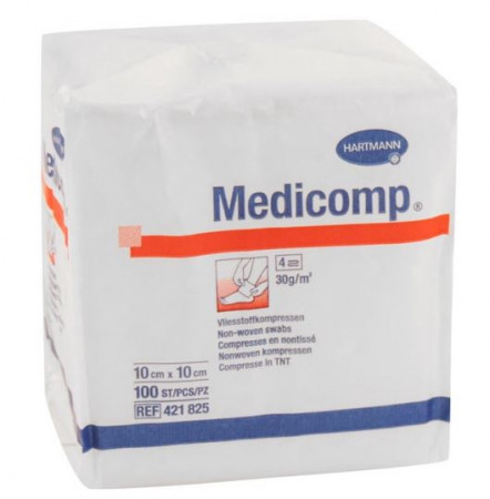 Hartmann - Medicomp - 4 laags kompres - niet-steriel 10 x 10cm