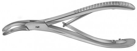 Knabbeltang FO-412, Luer, sterk gebogen, 170 mm