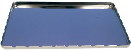 RVS instrumenten tray gekarteld 28x18cm