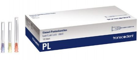 transcoject luer lock 0,6x23 blauw 100st