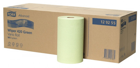 Tork Advanced wiper 420 groen vario roll 2lgs (24x28cm) 10x56m