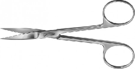 Tandvleesschaar BC-130, recht, spits/spits, 12 cm