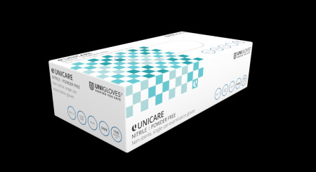 Unigloves Unicare handschoenen Blue Nitril poedervrij