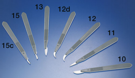 Disposable scalpelmesjes