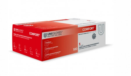 Unigloves Comfort Latex handschoenen XS t/m XL 