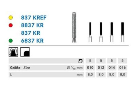Diamantboor cylinder 6836KR 014, FG (schacht 314) 5st