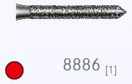 Komet diamantboor 8886 (fijn) 014, FG (schacht 314) 5st