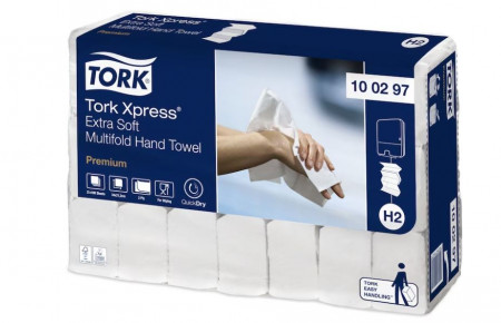 Tork H2 Premium Xpress Extra Soft Multifold handdoeken, 21x34cm, 2laags
