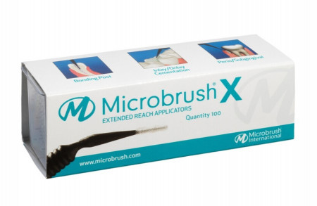 Microbrush X zwart 100 stuks