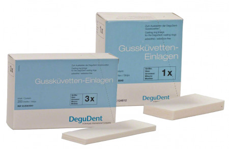 Inlegstrips voor gietmoffels
