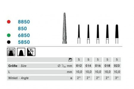 Komet diamantboor 6850 (grof), FG (schacht 314)
