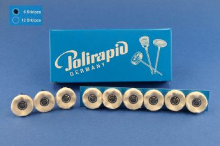 Polijstborsteltje flanel 102 21mm H 6st