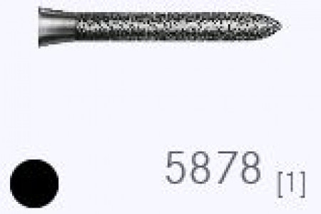 Komet Diamantboor super grof 5878 014, FG (schacht 314) 5st
