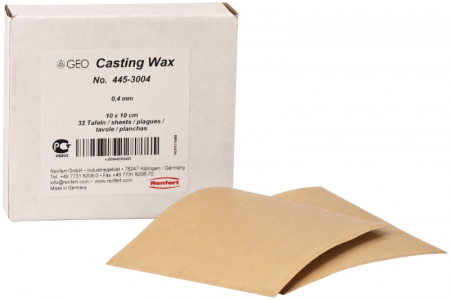 GEO casting platenwas transparant 10x10cm