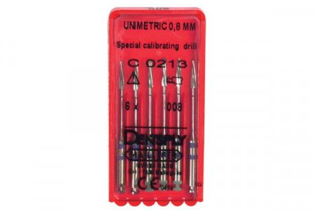 Unimetric prec/boor 1,0mm c0213/210 6st