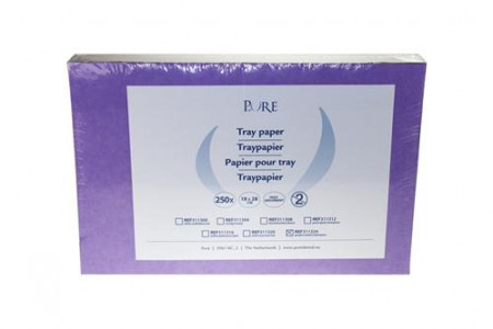 Pure trayfilterpapier paars 18x28cm 250st
