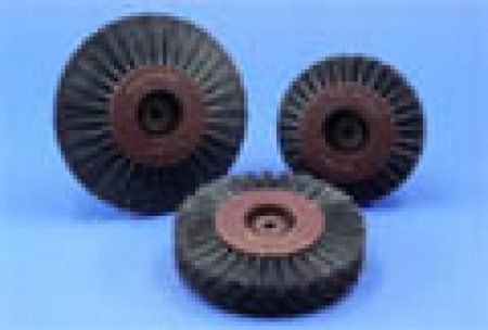 Polijstborstel zwart 4 40 80 Labor plastic kern recht 12st