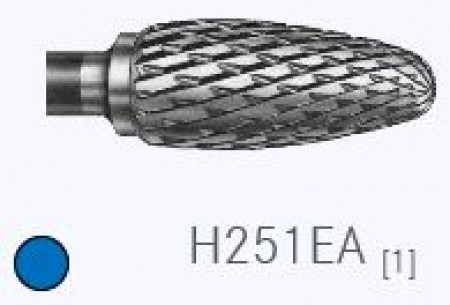 Komet hardstaalfrees H251EA 060, HP (schacht 104) 1st