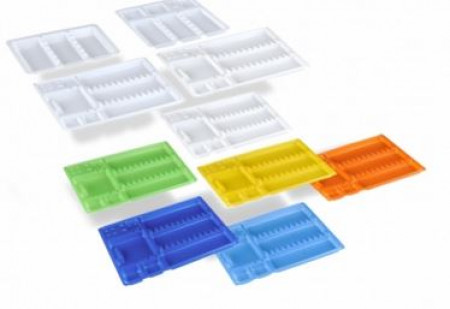 Plandent disposable tray 18x28cm, diverse kleuren