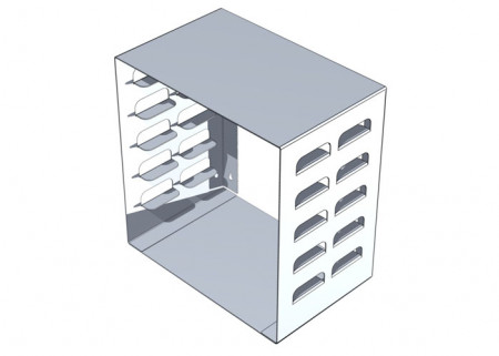 Nichrominox Aluminiumrack voor 6 trays 19x30x27