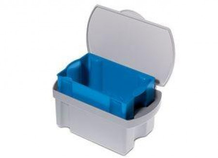 Hygobox desinfectie container met blauwe zeefinzet