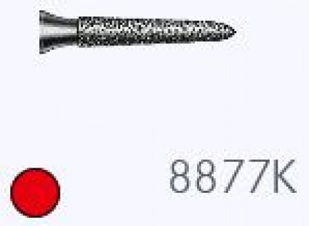 Komet diamantboor 8877K (fijn) 014, FG (schacht 314) 5st