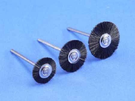 Polirapid miniatuur polijstborsteltje zwart 111 &Oslash; 25mm, HP (schacht 104) 12st
