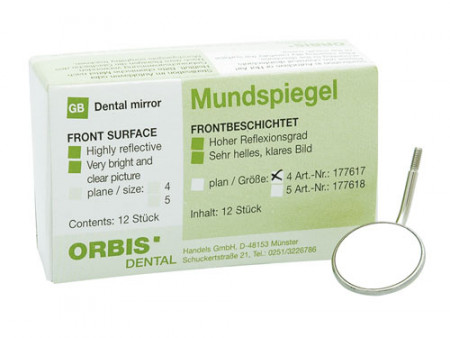 Orbis Mondspiegels Rhodium Frontsurface, 12 stuks