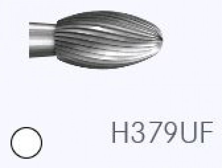 Komet hardmetaalfinier H379UF (ultra fijn) 023, FG (schacht 314) 5st