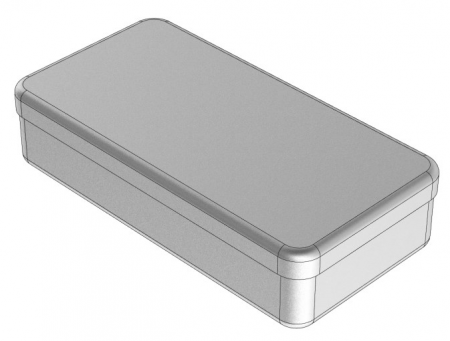 Stainless steel (rvs) box 18x9x3cm