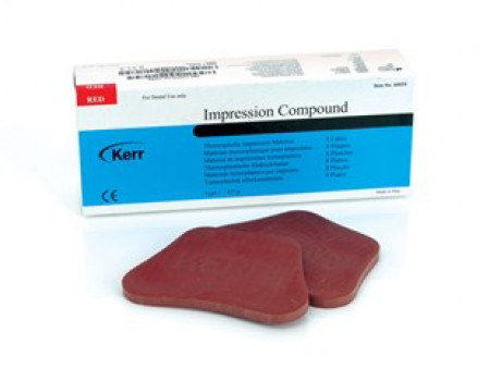 Impression-Compound rood in platen 8st