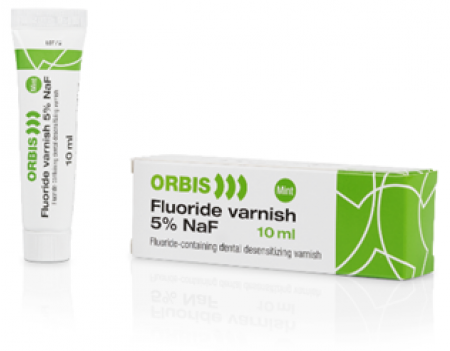 orbis fluoride varnish mint 1x10ml