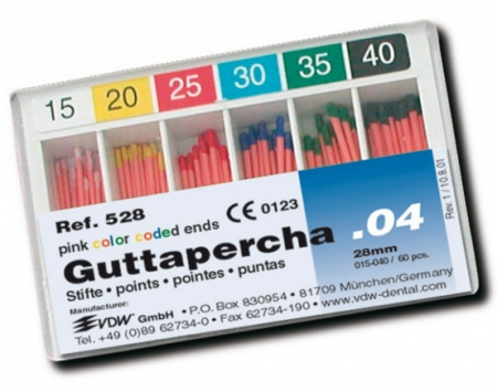 VDW Guttapercha Taper .04
