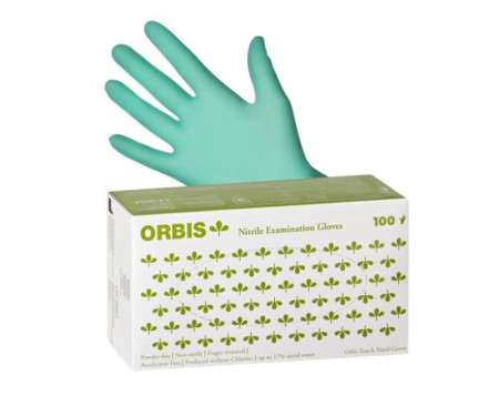 Orbis Green Nitril Handschoenen Mintgroen 100 st.