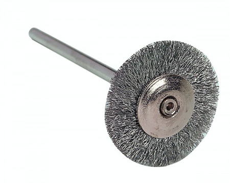 Zilverdraad borstel 19mm 12st