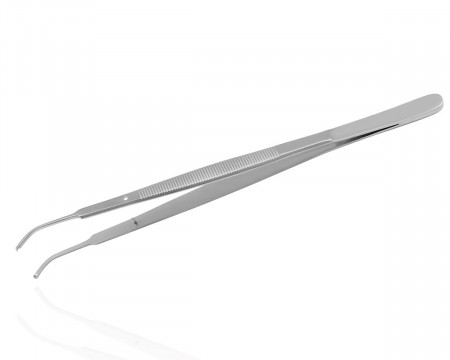 Aesculap chirurgisch pincet gebogen Gerald 1x2tanden BD663
