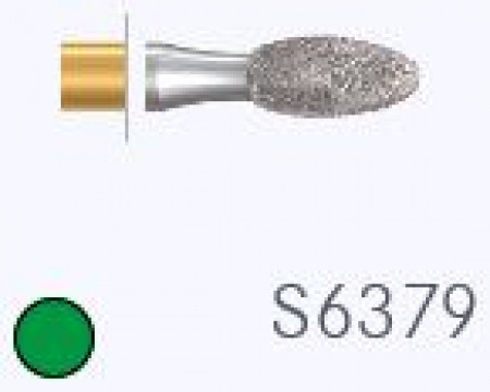 Komet S-diamantboor S6379 023, FG (schacht 314) 5st