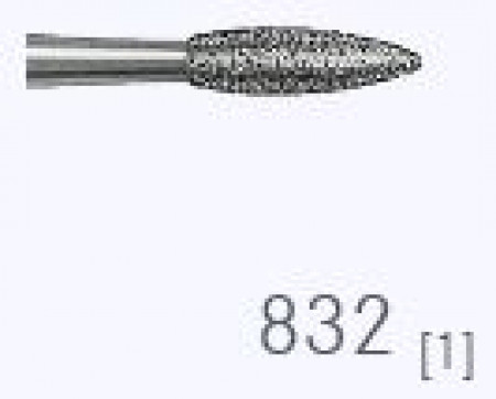 Komet diamantboor middel vlam 832 014 RA (schacht 204) 5st