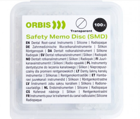 orbis safety memo disc tranp 0,44mm 100s